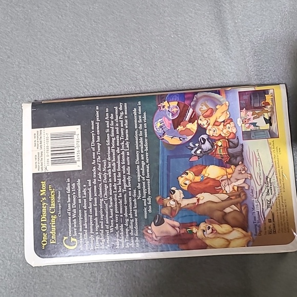 DISNEY Masterpiece Lady and the Tramp VHS with Cover - Picture 4 of 11